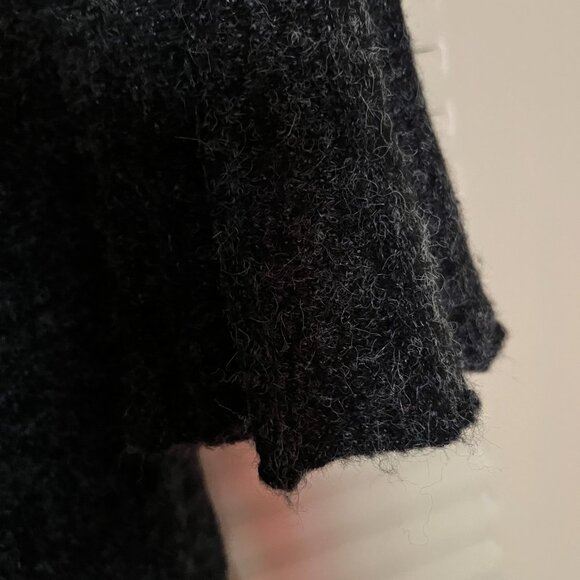 Kerisma Black Gray ¾ Length Bell Sleeve Sweater* - Picture 4 of 6